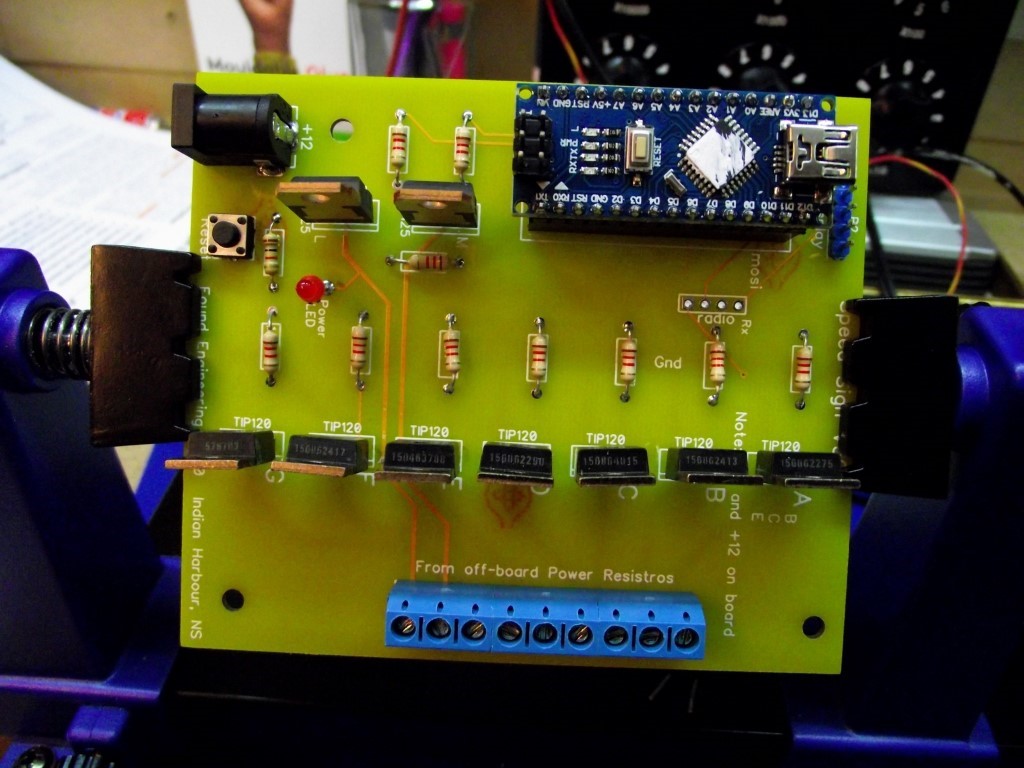 control board for display, run by Arduino Nano