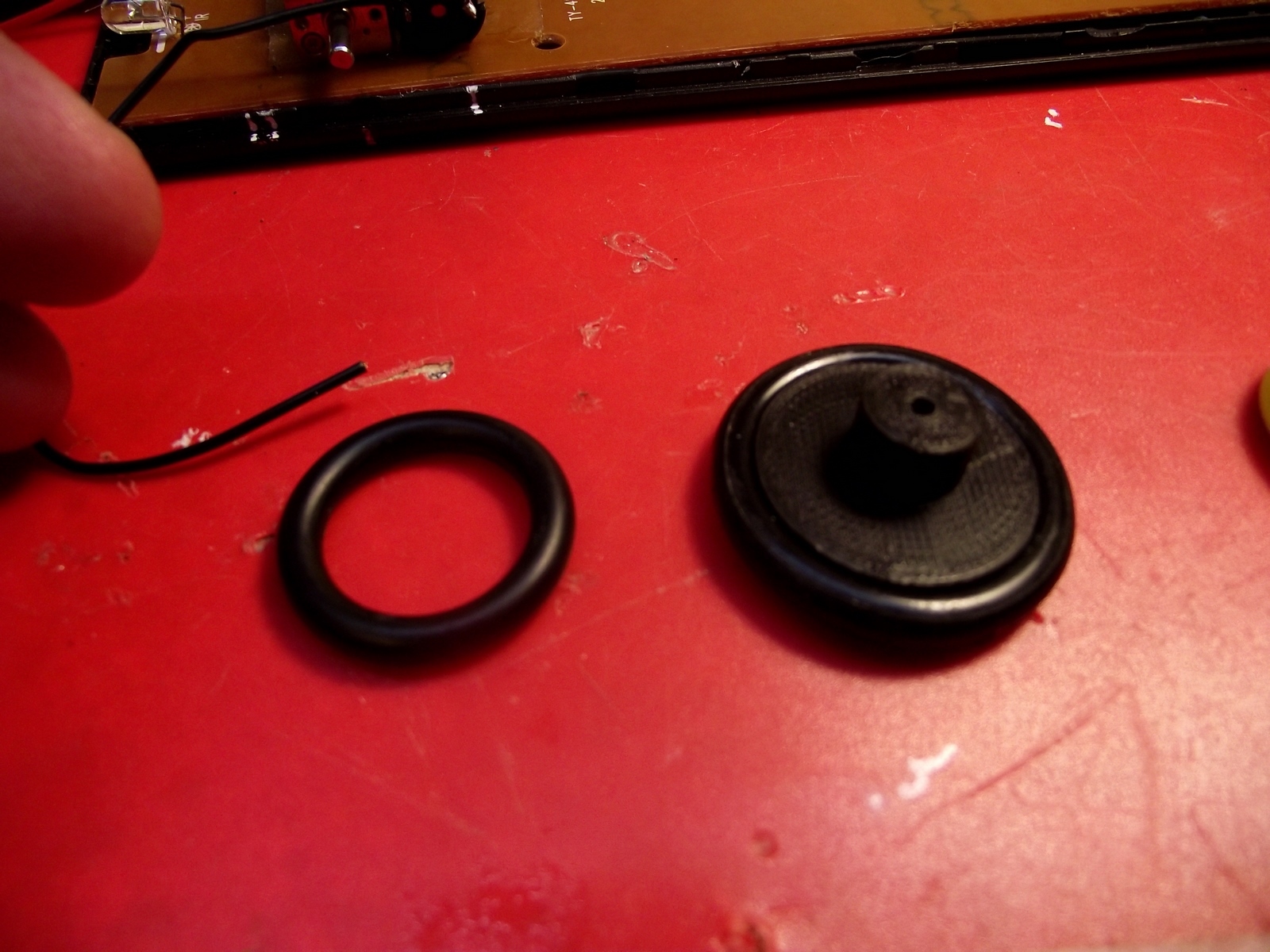 o-ring off and on the pulley