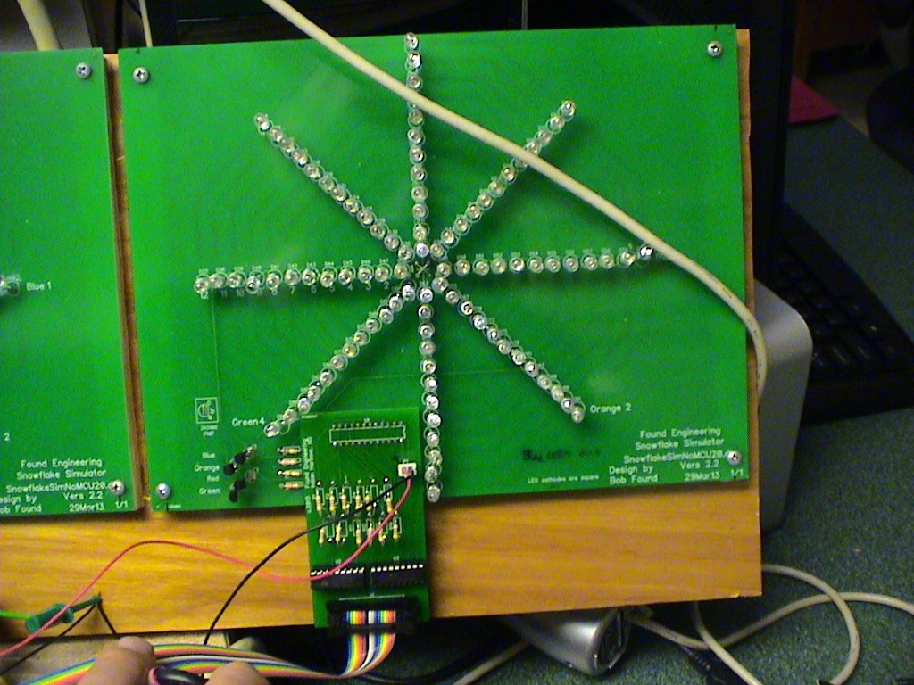 Adapter board (dongle) for snowflake simulator.  It worked, but I never used it.